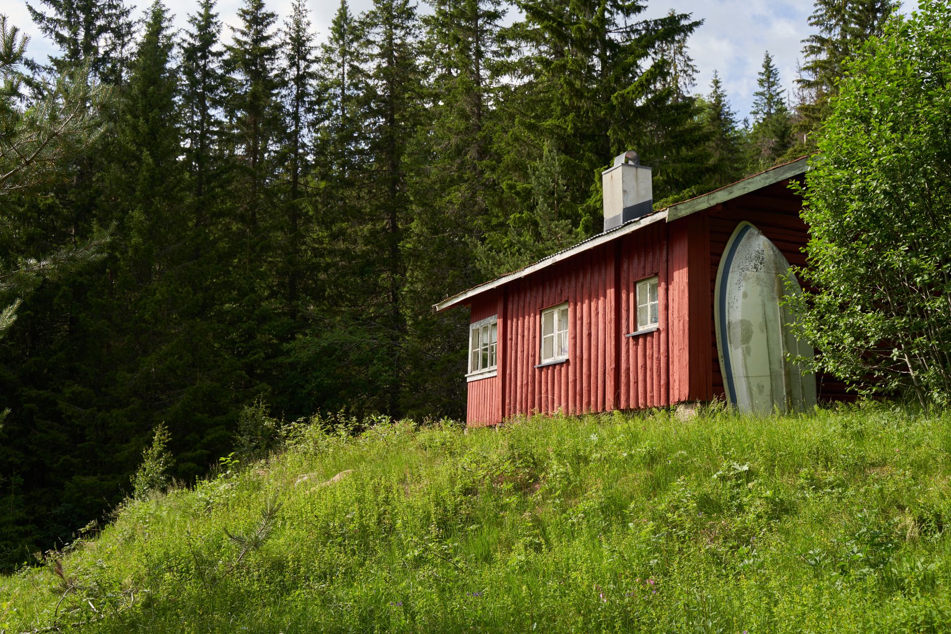 Historic Nordic coast haven wooden cabin