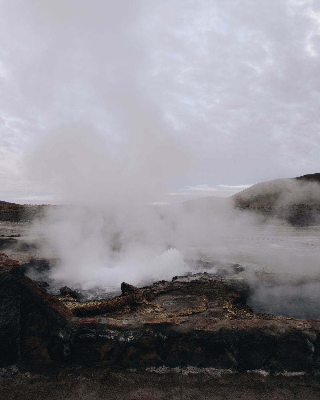 Remote volcanic hot spring wellness